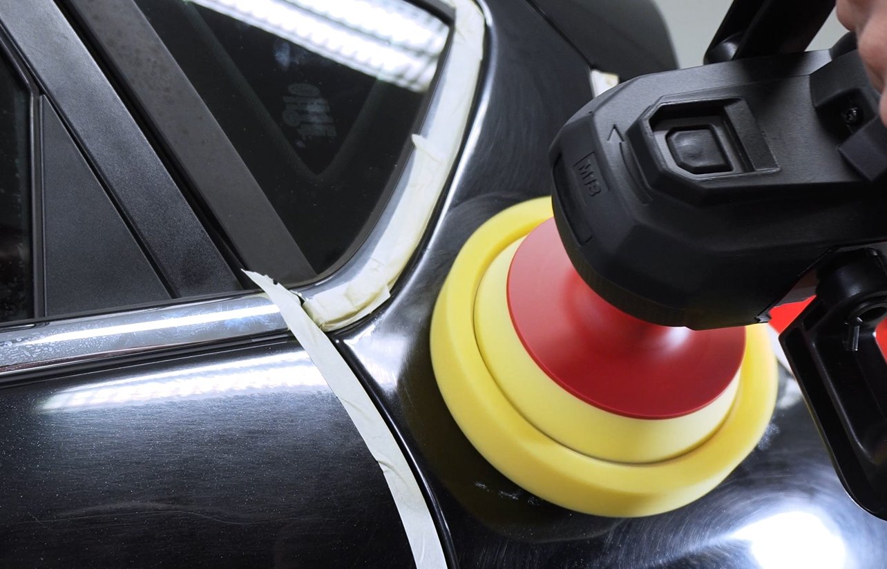 Keltainen Flexipads-kiillotuslaikka